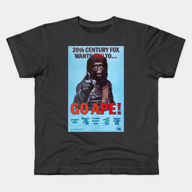 Go Ape! 1974 Poster Kids T-Shirt by Pop Fan Shop